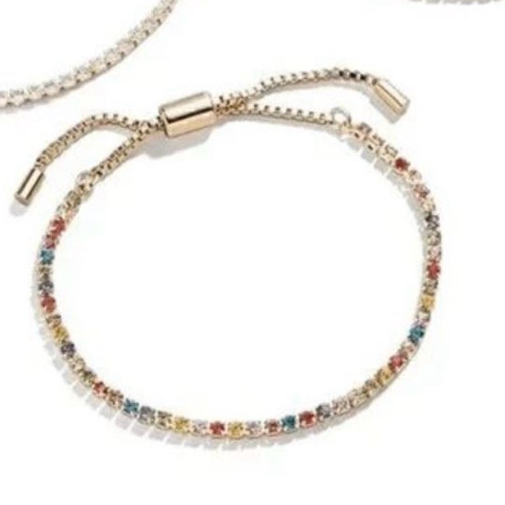 BaubleBar Gold Multicolor Bracelet - Picture 2 of 3